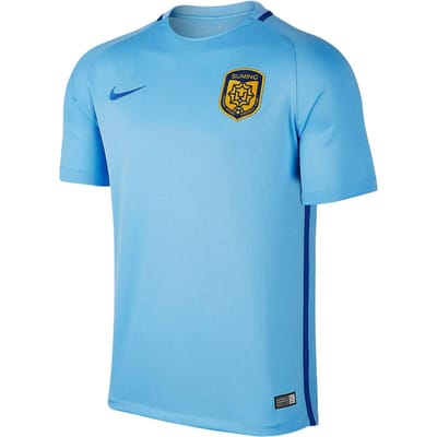 Nike Voetbalshirts Heren Blauw Normale Rechte Pasvorm 889226-488 M
