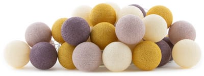 Cotton Ball Lights - LED lichtslinger voor binnen - Handgemaakt en Fairtrade - 35 lampjes - Adore