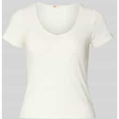 slim fit T-shirt van puur katoen model 'SWEETIE'