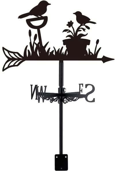Windwijzer - smeedijzeren windwijzer - decoratief - weerbestendig - geschikt voor tuinen en daken-FXB32