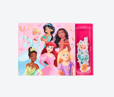 Disney Princess Magnetisch Activiteitenboek – Creatief Magnetisch Speelboek met Figuren & Achtergronden – Herbruikbaar Boek voor Kinderen
