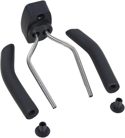 Gitaar Wandhaak - Instrumenten Hanger - Veilige Opslag - Draaibaar Antislip Juk - 22.8 x 19.5 cm - Zwart