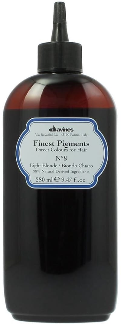 Davines, Finest Gloss, Natuurlijke Ingrediënten, Haarkleurpigment, N.8 Lichtblond, 280 ml