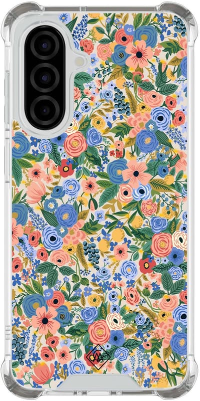 Casimoda® hoesje - Geschikt voor Samsung Galaxy A56 - Blue Gardens - Shockproof case - Extra sterk - TPU/polycarbonaat - Blauw, Transparant
