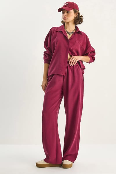 Shirt-Broek Twee-Delige Coördinatie Set
