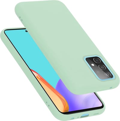 Cadorabo Hoesje geschikt voor Samsung Galaxy A52 (4G / 5G) / A52s in LIQUID LICHT GROEN - Beschermhoes gemaakt van flexibel TPU silicone Case Cover