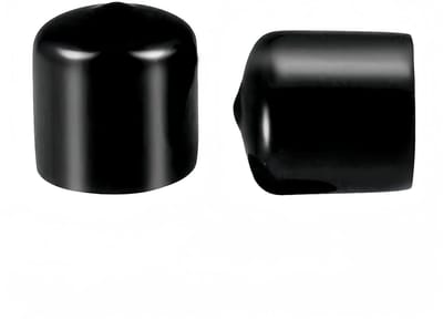 Duurzame PVC rubberen beschermers voor ronde buizen - 10 stuks, binnenmaat 22 mm, zwarte eindkappen