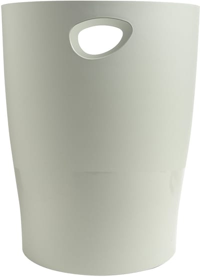 - Ref. 45306D - Set van 8 prullenbakken ECOBIN met handgrepen - Volume 15 liter - Geschikt voor kantoor en thuiskantoor - Afmetingen 26,3 x 26,3 x 33,5 cm - Ondoorzichtig Grijs