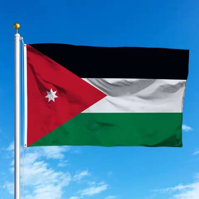 New Age Devi - 90x150cm - Jordani - Jordaanse vlag
