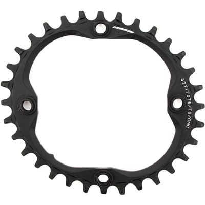Massi Oval 104 Bcd Shimano Kettingblad Zwart 32t