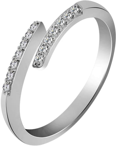 AKZENT Akzent Dames Ring "Aril" van 925 Sterlingzilver, gerhodineerd, duurzaam, maat 48-62