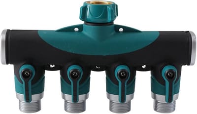 Water Timer - Irrigatie Controller - Gazon Water Geven - Wifi Afstandsbediening - 4-weg connector - Grijs