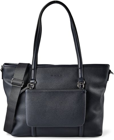 TOM TAILOR shopper schoudertas Jamila Zip Shopper Dark Blue donkerblauw