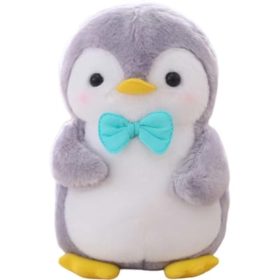 25cm Kawaii Staande Pinguïn Pop Pluche Speelgoed Gevuld Vrouwelijk Mannelijk Eten Vasthoudend Cartoon Dier Pluche Verjaardagscadeau 25cm