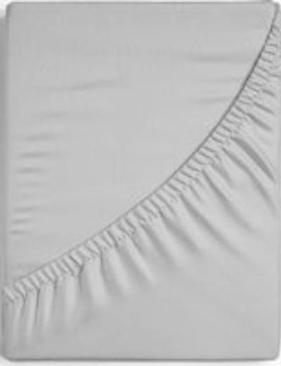 Linea - Hoeslaken - Katoensatijn - 450 TC - Katoen Satijn - 160x200 cm + 28 cm - Grijs