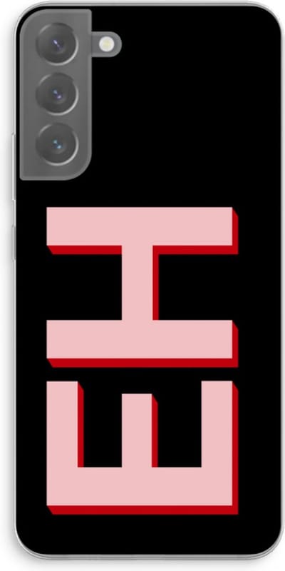 Gepersonaliseerd - Case Company® - Hoesje geschikt voor Samsung Galaxy S22 Plus hoesje - Monogram - Soft Cover Telefoonhoesje - Bescherming aan alle Kanten en Schermrand