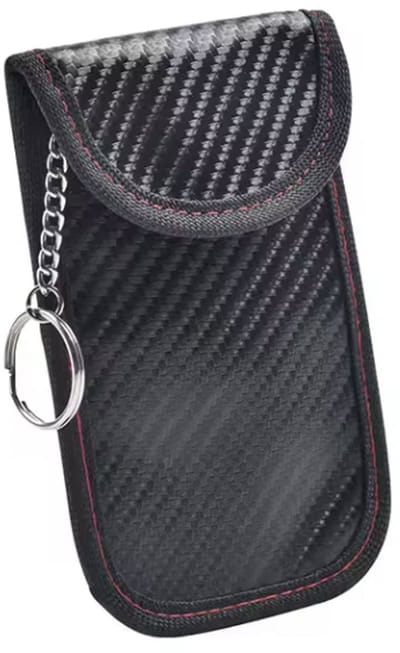 Signaal blocker hoesje - Signal block case - RFID Autosleutelbeschermhoes - Keyless Entry Antidiefstalbescherming - Carbonlook - Zwart - 1 stuk - CHPN