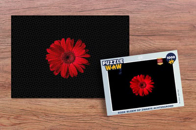Puzzel Bloem - Rood - Macro - Legpuzzel - Puzzel 1000 stukjes volwassenen