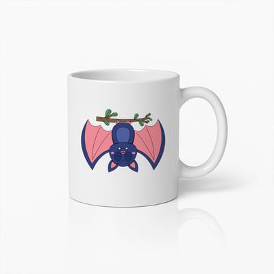 Schattige Vleermuis Hangende Mok – Lief Cartoon Dieren Koffiebeker – Perfect Cadeau voor Dierenliefhebbers en Natuurliefhebbers
