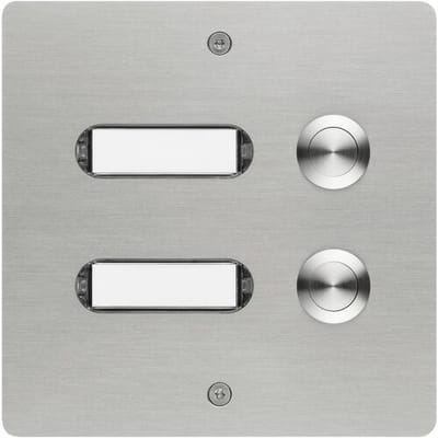 Grothe 55502 Belknop Met naambord RVS V2A