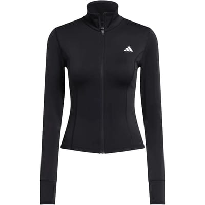 Adidas Performance Optime Essentials Jack Met Lange Ritssluiting - Dames - Zwart
