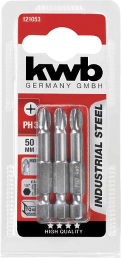 3 SCHROEFBITS 50 MM PH 3 KAART
