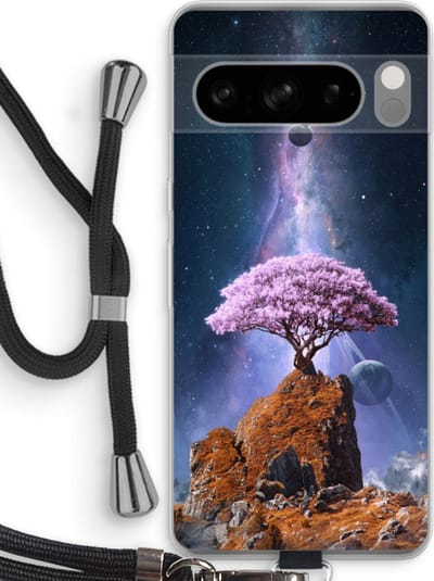 Case Company® - Hoesje met koord geschikt voor Google Pixel 8 Pro hoesje met Koord - Ambition - Telefoonhoesje met Zwart Koord - Bescherming aan alle Kanten en Over de Schermrand