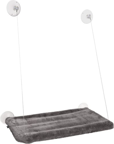 Flamingo Raamhangmat Chill Grijs voor katten - max. 10 kg - 55 x 32 x 3 cm