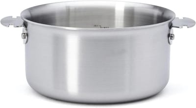 Steelpan - Sauspan Koekenpan - Koken en Verwarmen - Meerlaags Roestvrij Staal - 18 cm - Zilver