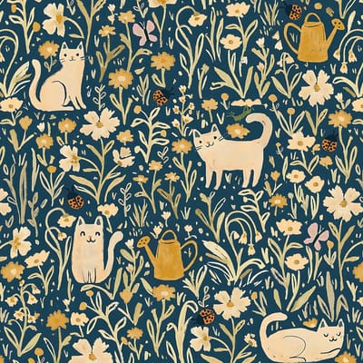 Dailygoods- Zelfklevend Behang 41 x 300 cm - Marineblauwe Bloemen - Vinyl - Muurdecoratie - Voor Meubels - Eenvoudig te Snijden