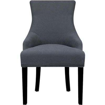 Housse de chaise à bras incliné en tissu polaire, couvre-chaise à dossier King Bakc de grande taille, pour hôtel, fête, Banquet, maison Universal Size gris