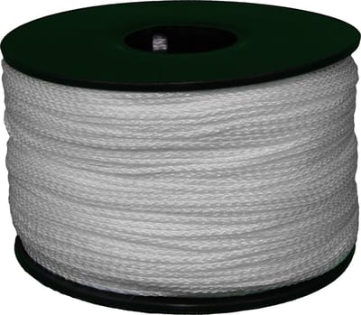 Gevlochten Koord – 100 meter – 1,5mm - Wit – Touw - Haspel