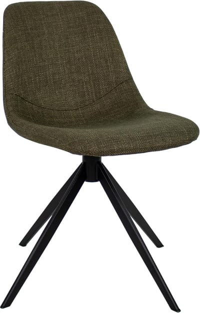 Goodivery ® Moderne en Comfortabele Eetkamerstoel Groen met Katoen en Metaal, Verkrijgbaar in Verschillende Kleuren