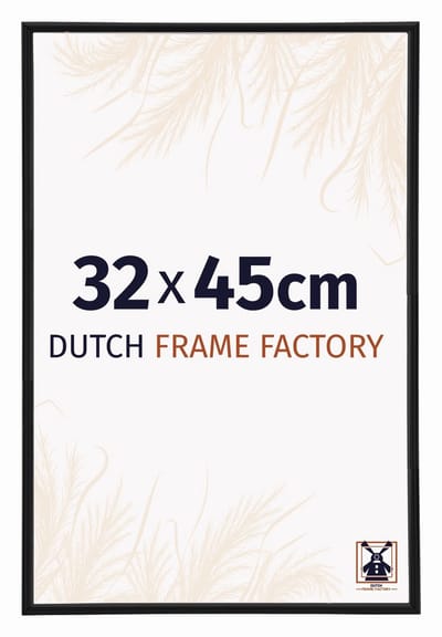 Fotolijst 32x45 cm - Kunststof - Zwart Mat - Angers