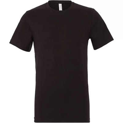 Bella+Canvas Unisex Jersey Short Sleeve Tee CV3001 - Vintage Black - S