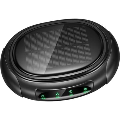 Purificateurs d'air pour voiture Alimentation par panneau solaire Diffuseurs portables Aromathérapie parfumée Universel pour SUV Véhicule gray