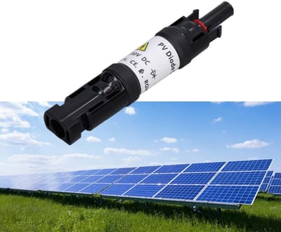 Dailygoody - Zonnepaneelconnector - Waterdichte zonnekabelconnectoren - Robuuste diodeconnector - 1000V (30A) - Voor zonne-energie-installaties - Gesc...