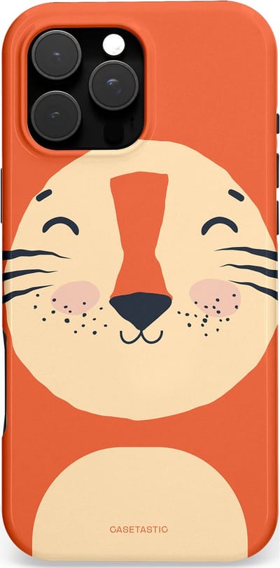 Casetastic Hoesje Geschikt voor Apple iPhone 16 Pro Max Magsafe - Stijlvolle Beschermende Duo-layer Case - Knuffelkopjes tijger