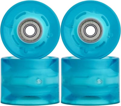 Skateboard Wielen - Longboard Cruiser - Straat Skaten - Met LED Verlichting - 60mm 78A - Blauw