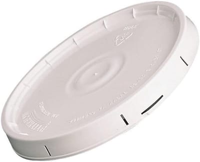 Emmer Deksel - Plas Deksel - Verf Klussen - Duurzaam Kunststof - 5 Gallon - Wit