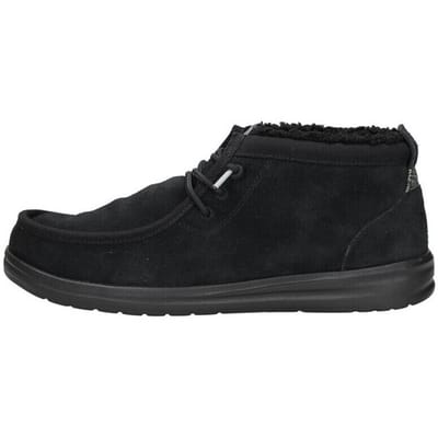 HEYDUDE - Wally Mid GripR Warmth Heren Instappers Black/Black - Maat 41