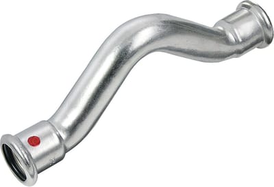 Bonfix Pressfitting staalverzinkt CV Passeerbocht 22 x 22 - 2 x press - (m-profiel)