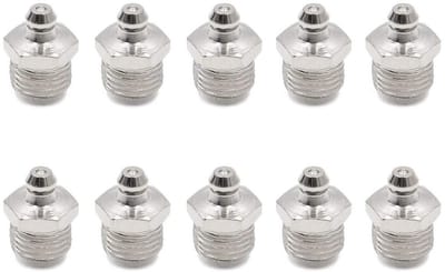 Smeernippels - Nippels Smeermiddelen - Motoronderhoud - Vernikkeld Metaal - 1/4 inch - Zilver