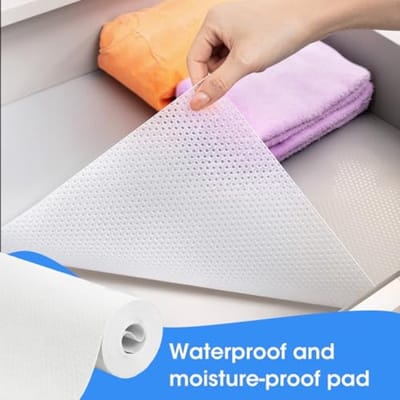 Antislip lade mat transparant 40 cm x 500 cm - EVA beschermfolie voor kasten, planken, koelkast, onder de gootsteen - niet klevend, waterdicht, snijdbaar
