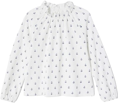 Vertbaudet T-shirt met ruches en elastische kraag voor meisjes
