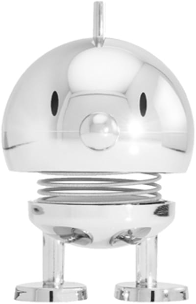 Hoptimist Bumble Beeldje - XS - Chroom - Mini Beeldjes Decoratie voor Kantoor, Kamer en Woonkamer - Cadeau Idee voor Mannen, Vrouwen en Kinderen