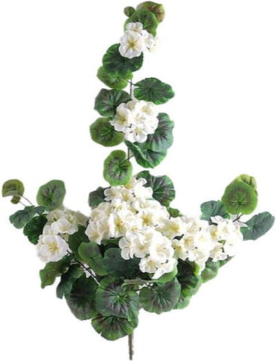 Kunstbloem geranium 70 cm, wit Buitengewoon de Boet