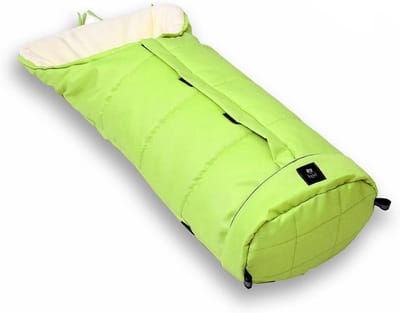 Voetenzak Kinderwagen - Winterzak Baby - Baby Warm Houden - Wind- en Waterafstotend - 105 x 48 cm - Kiwi-Wit