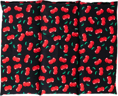 Korrelkussen Groot - Warmtekussen Koudkussen - Ontspanning Thuis - Magnetron Oven Koelkast Vriezer - 40x30 cm - Cherry Zwart