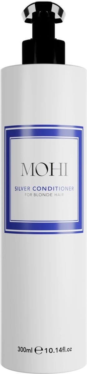 MOHI Zilver Conditioner 300ml - Zilverconditioner - Conditioner haar - Haarverzorging - Haar conditioner - Met pomp - Mannen & Vrouwen - Heren - Cremespoeling - Haarconditioner - Haar verzorging